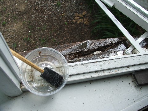 epoxy to fix a rotten window